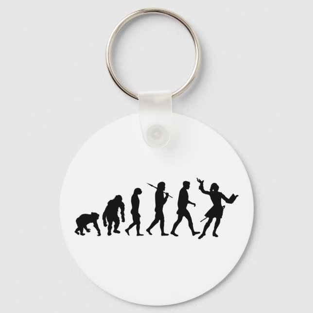 Actors acting theater performing arts gear key ring (Front)
