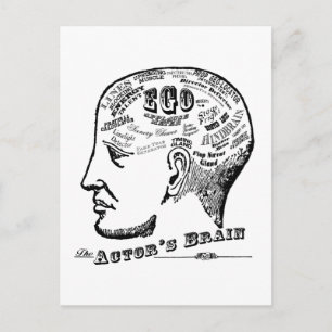 Actor's Brain Postcard