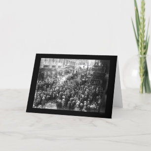 Actors Striking in New York City 1919 Card