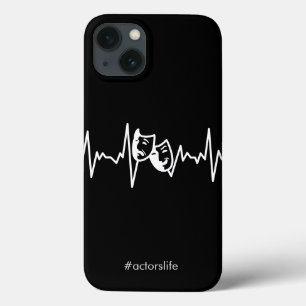 "#actorslife" Theatre Masks & Pulse Thespian's iPhone 13 Case