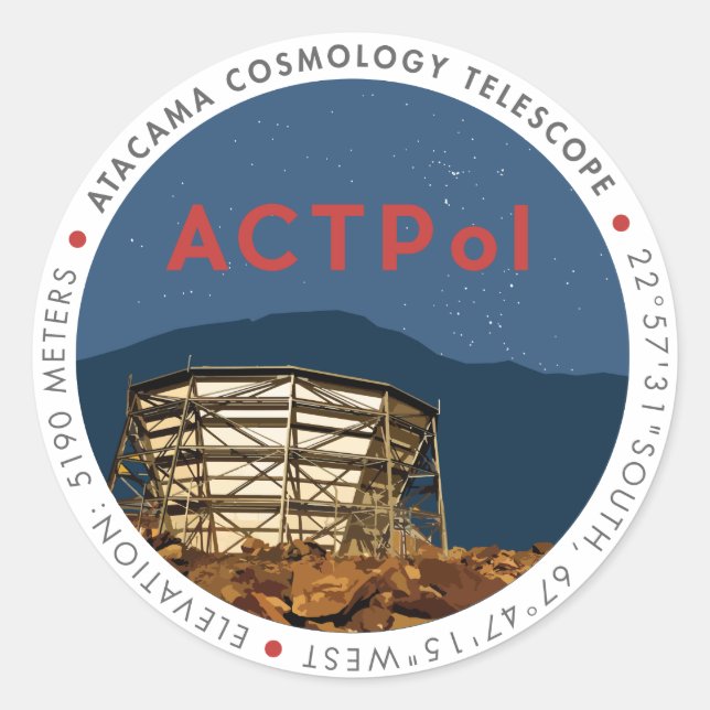 ACTPol Logo Sticker (Front)