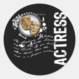 Actress Alchemy of Acting Classic Round Sticker