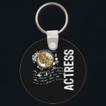 Actress Alchemy of Acting Key Ring<br><div class="desc">A unique urban grunge digital scrapbook collage design of drama masks with the word "Actress" and The Alchemy of Acting meaning with embellishments - just for actresses.</div>