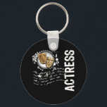 Actress Alchemy of Acting Key Ring<br><div class="desc">A unique urban grunge digital scrapbook collage design of drama masks with the word "Actress" and The Alchemy of Acting meaning with embellishments - just for actresses.</div>