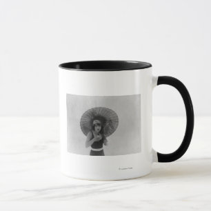 Actress Betty Compson Eating Ice Cream Mug