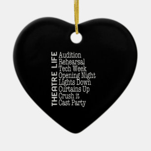 Actress  Broadway Actor  Musical Lover Acting Ceramic Ornament