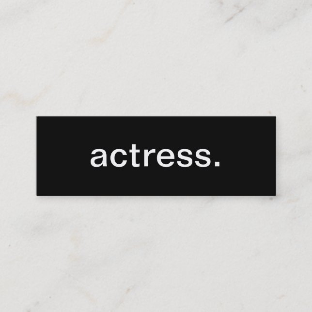 Actress Business Card (Front)
