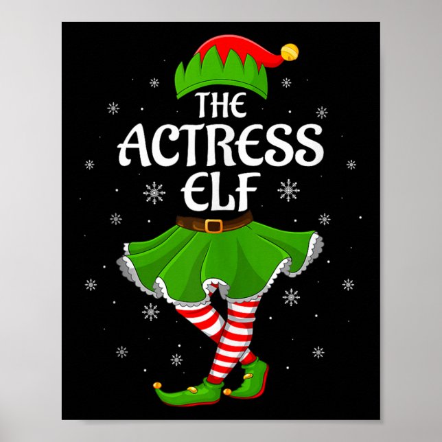Actress Elf Christmas Family Girls Women Elf Squad Poster (Front)