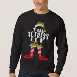 Actress Elf Costume  Family Matching  Christmas Sweatshirt