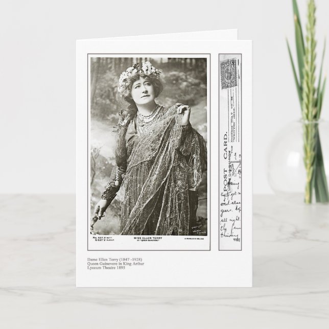 Actress Ellen Terry Greeting Card (Front)