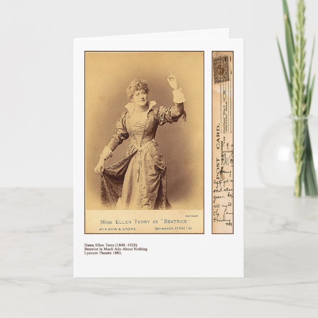 Actress Ellen Terry Greeting Card (Front)
