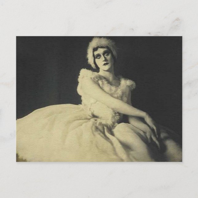 actress in ballerina outifit post card (Front)