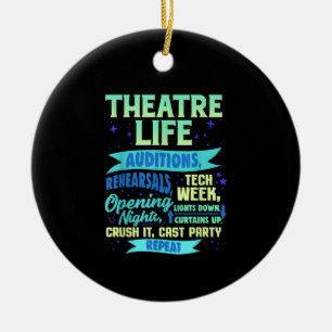 Actress Nerd Actor Musical Acter Spian Ceramic Ornament