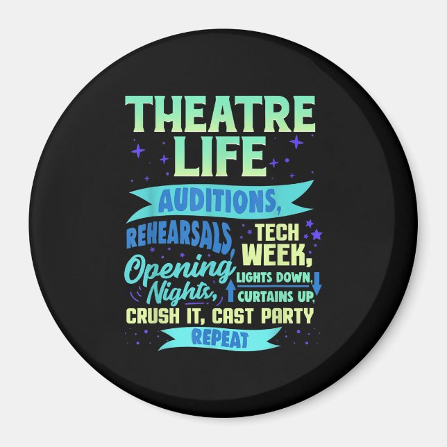 Actress Nerd Actor  Musical Acter Spian Magnet (Front)