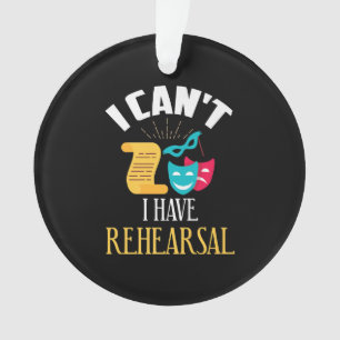 Actress Rehearsal Acting Rehearsal Actor Ornament