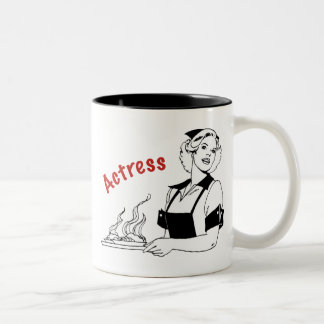 Actress/Waitress Two-Tone Coffee Mug