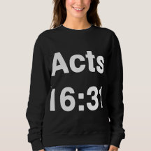 Acts 16 31 Verse Reference Bold White Typography