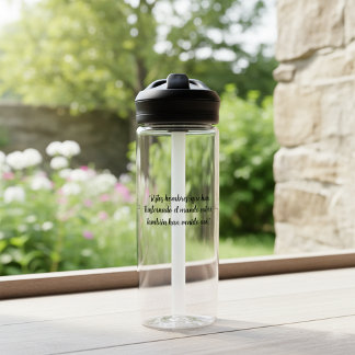 Acts 17 Spanish Bible Verse Custom Text Water Bottle