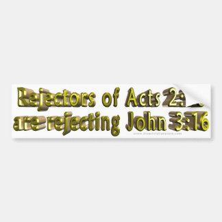 Acts 2:38 John 3:16 Christian Bumper sticker