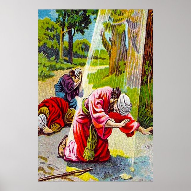 Acts 9:1-7 Saul (Paul) Meets Jesus poster (Front)