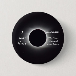 Actual 2017 Solar Eclipse Image 6 Cm Round Badge