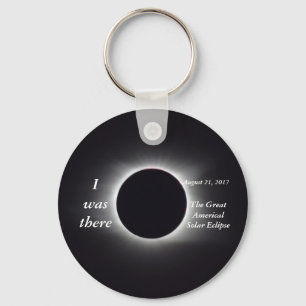 Actual 2017 Solar Eclipse Image Key Ring