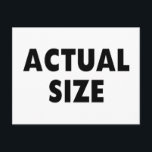 Actual Size Postcard<br><div class="desc">See More at http://Label-Me-Happy.com</div>