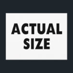 Actual Size Postcard<br><div class="desc">See More at http://Label-Me-Happy.com</div>