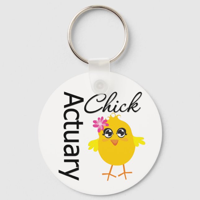 Actuary Chick Key Ring (Front)