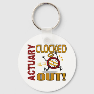 Actuary Clocked Out Key Ring
