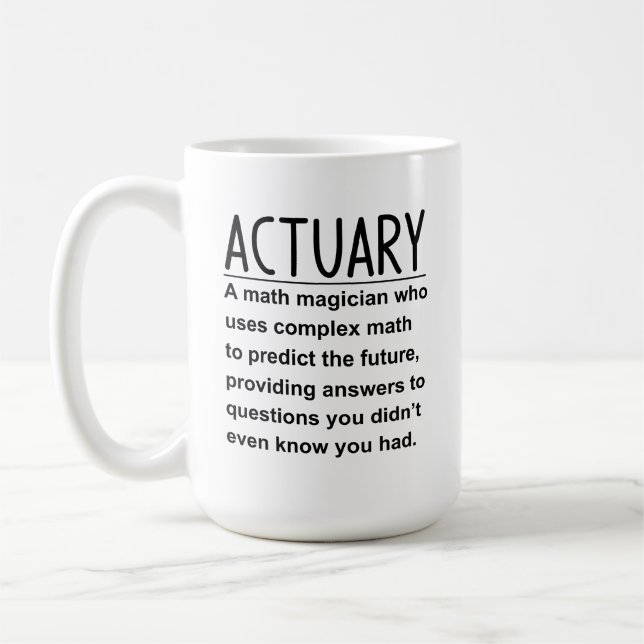 Actuary Coffee Mug (Left)