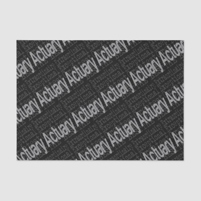 Actuary Extraordinaire Tissue Paper (Front)