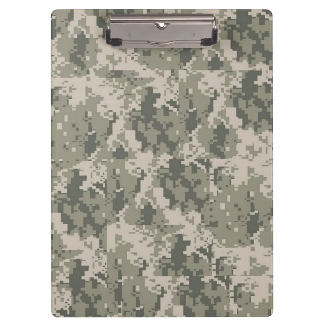 ACU Camo Camouflage Digital Pattern Clip Board (Front)