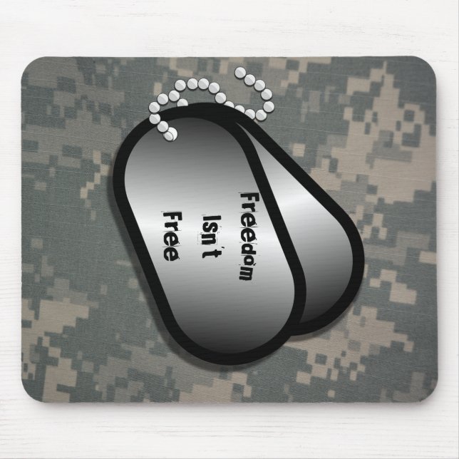 Acu Pattern Camouflage Troops Digital Art Peace Mouse Pad (Front)