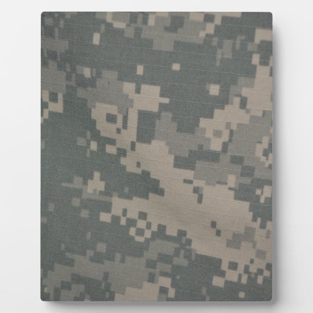 Acu Pattern Camouflage Troops Digital Art Peace Plaque (Front)