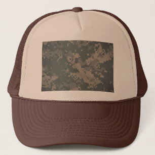Acu Pattern Camouflage Troops Digital Art Peace Trucker Hat