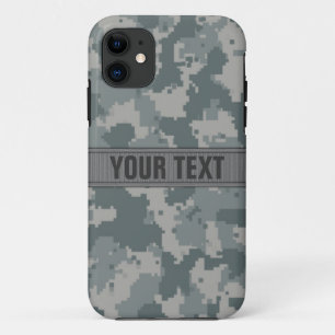 ACU Style Grey Camo #2 Personalised iPhone 11 Case