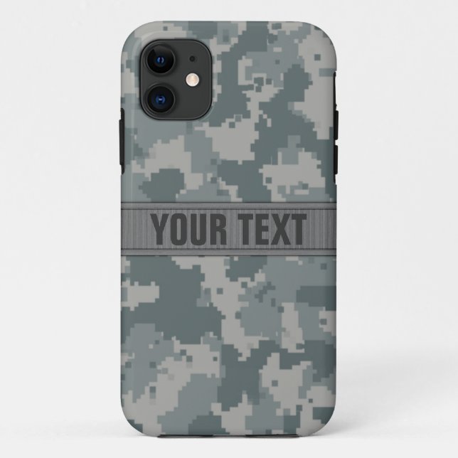 ACU Style Grey Camo #2 Personalised Case-Mate iPhone Case (Back)