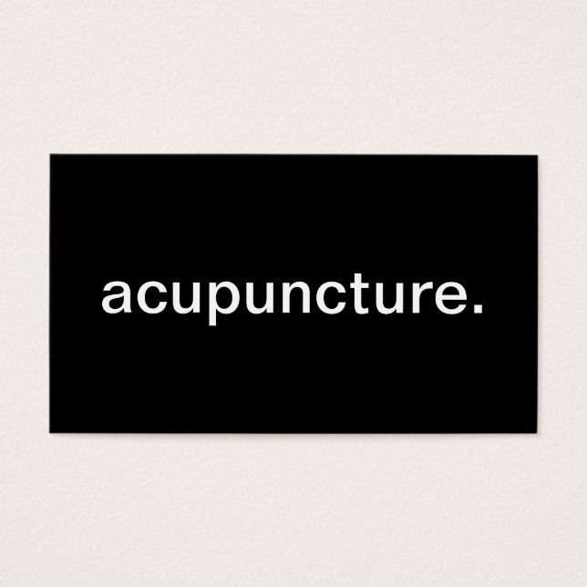 Acupuncture (Front)