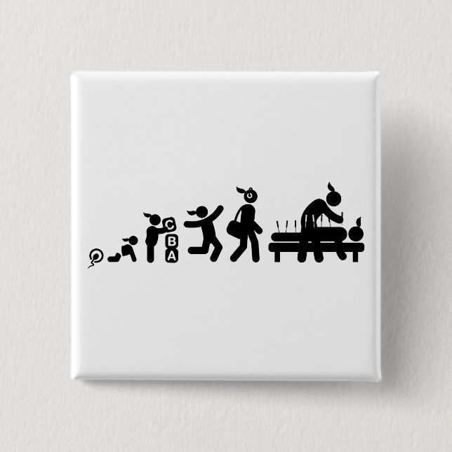 Acupuncture 15 Cm Square Badge (Front)