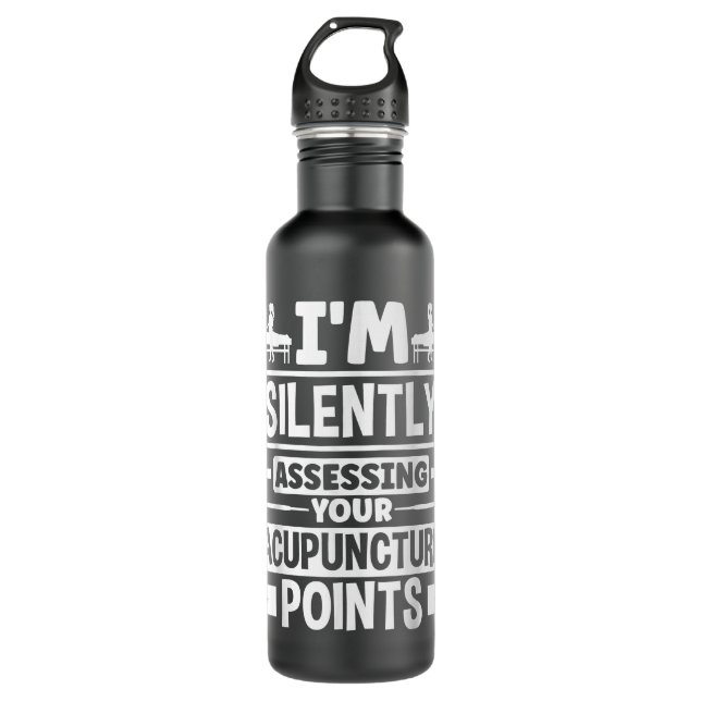 Acupuncture Acupuncturist Acupuncture Points Funny 710 Ml Water Bottle (Front)