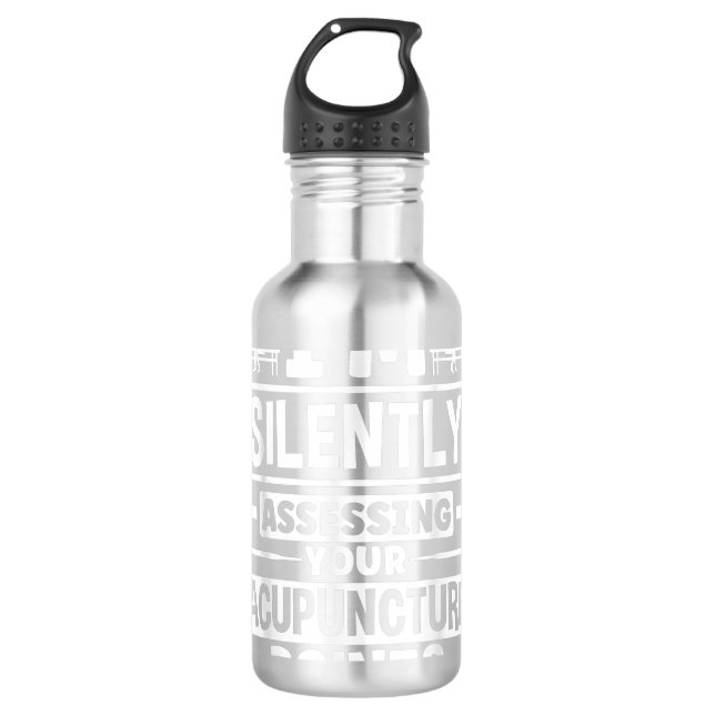 Acupuncture Acupuncturist Acupuncture Points Funny 710 Ml Water Bottle (Front)