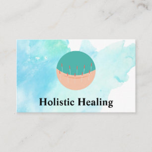 Acupuncture Back Session Logo Business Card