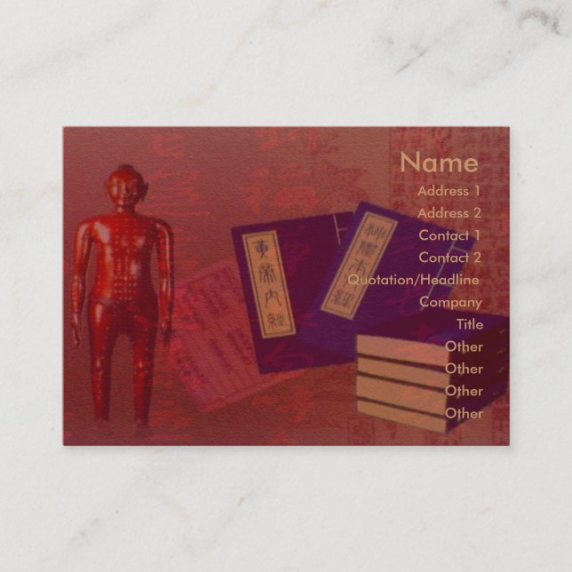 Acupuncture Business Card (Front)