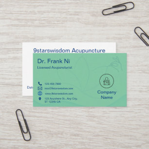 Acupuncture Business Card TCM Business card
