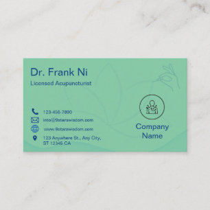 Acupuncture Business Card  TCM Business card