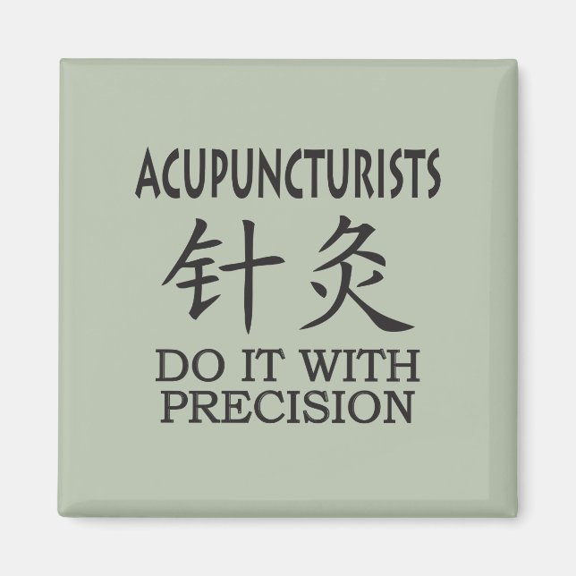 Acupuncture Chinese Symbol Magnet (Front)