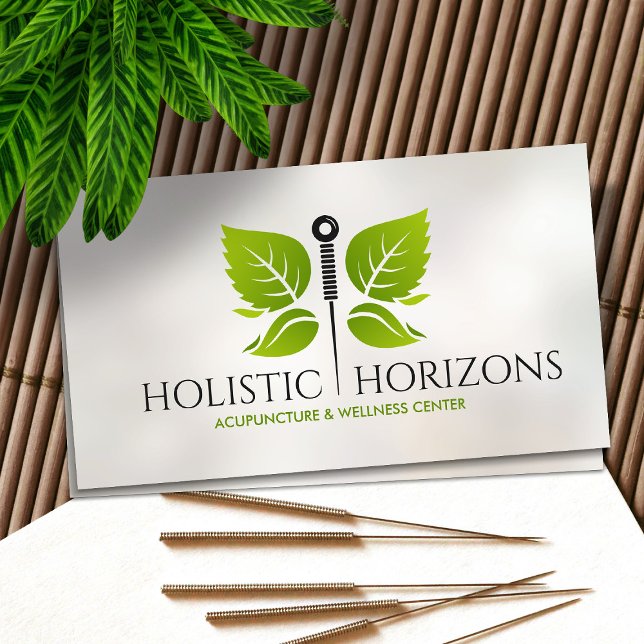 Acupuncture Needle Butterfly Business Card (Creator Uploaded)