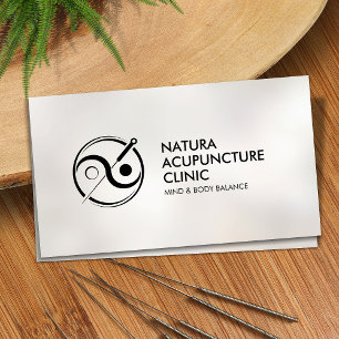 Acupuncture Needle - Yin Yang Business Card