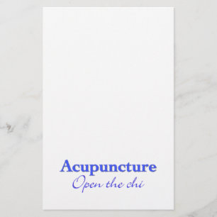 Acupuncture - Open the chi Stationery